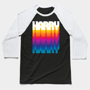 Retro Harry Proud Name Personalized Gift Rainbow Style Baseball T-Shirt